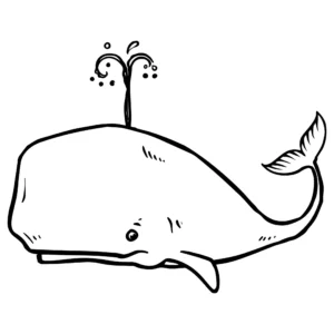 Free Whale Picture To Color In