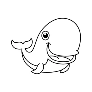 Free Whale Picture To Color In