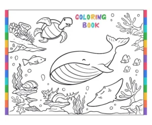 Free Whale Picture To Color In