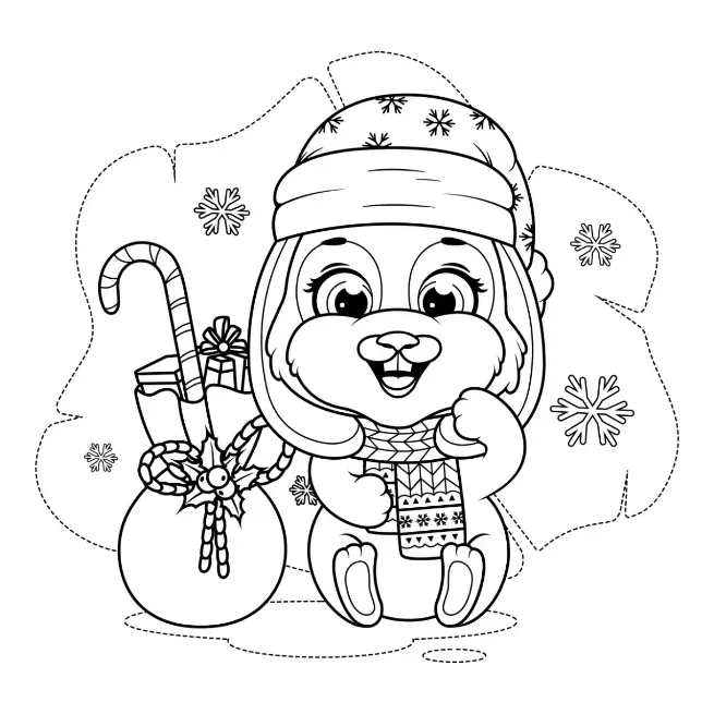 Free Winter Picture To Color In