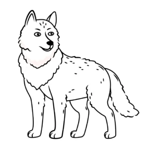 Free Wolf Picture To Color In