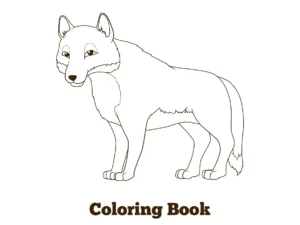 Free Wolf Picture To Color In