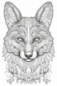 Free Wolf Picture To Color In