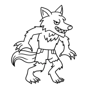 Free Wolf Picture To Color In