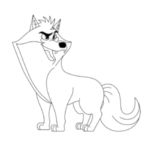 Free Wolf Picture To Color In