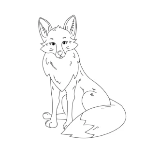 Free Wolf Picture To Color In