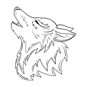 Free Wolf Picture To Color In