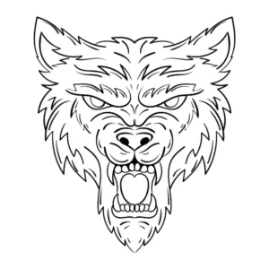 Free Wolf Picture To Color In