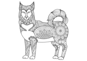 Free Wolf Picture To Color In