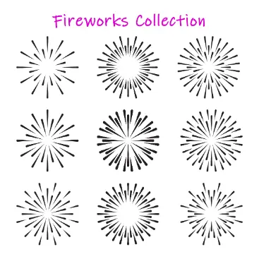 Free Firework Picture to color in