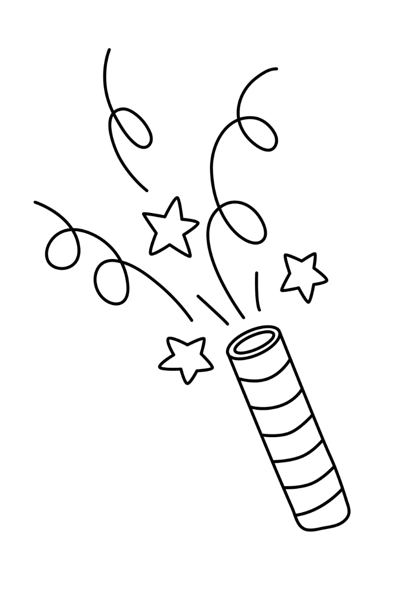 Free Firework Picture to color in