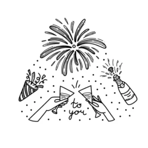 Free Firework Picture to color in