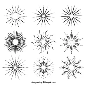 Free Firework Picture to color in