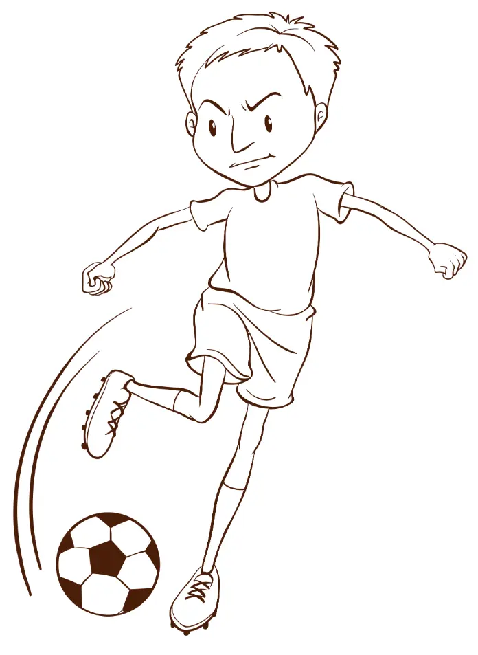 Free Football Picture To Color In