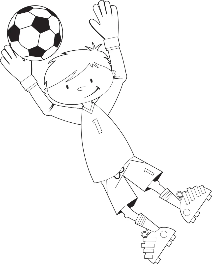 Free Football Picture To Color In