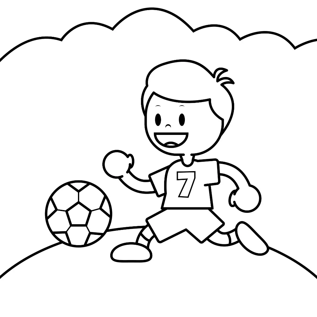 Free Football Picture To Color In