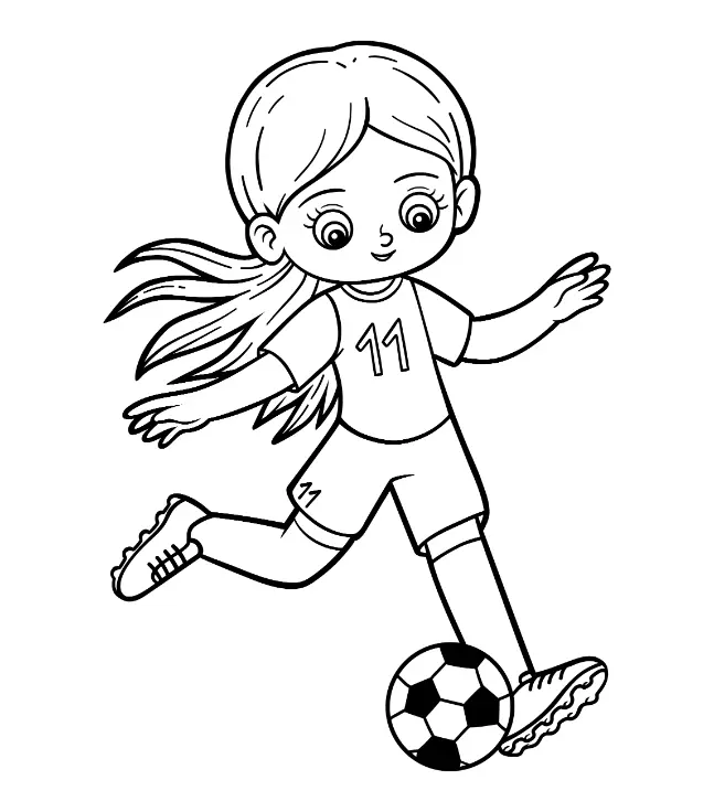 Free Football Picture To Color In