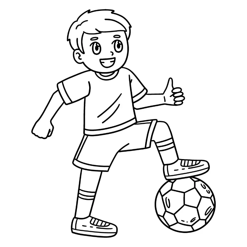 Free Football Picture To Color In