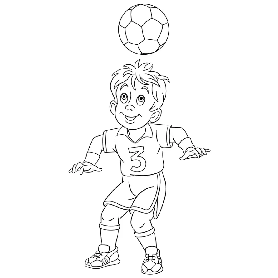 Free Football Picture To Color In