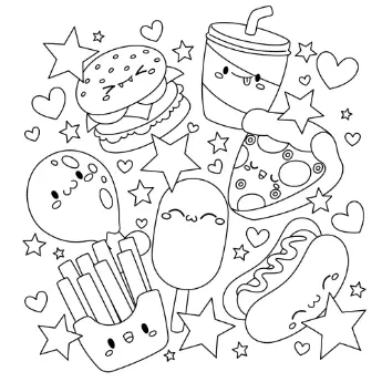 Free Party Picture to Color In