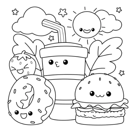 Free Party Picture to Color In